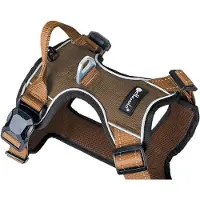 Petlando Hondentuig Mocha-Cognac met magnetische sluiting - maat M- 56 – 68 cm