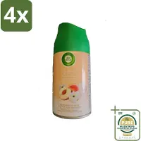 Air Wick - Luchtverfrisser Navulling - Witte Perzik - Automatische Spray - 250 ml - Voordeelverpakking - 4 stuks - Geurverspreiding - Automatische spray
