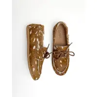 DWRS Latty Deer Hair On cognac damesmocassin