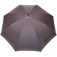 Parasol Klassieke herenparaplu met visgraatpatroon, grafietkleurig