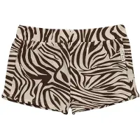 Little Indians short Zebra meisjes katoen bruin/crème