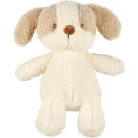 Nattou TEDDY Knuffel Baby Hond - 25 cm - Zachte baby knuffel - Baby cadeau - Wit en Beige