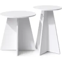 Vicco Salontafel Forma, Wit, 40 x 50 cm Set van 2