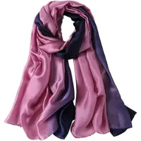 Alberto Cabale Sjaal 'Etole en Soie Pink Purple Navy Duo' pink