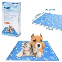 Nobleza Koelmat met ruitpatroon, 65 x 50 cm, ideaal voor warme dagen – geschikt voor honden en katten