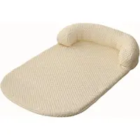 Zimilo zomerkoelmat voor huisdieren, 100x70 cm, geschikt als hondenbed en kattenbed, ademend, wasbaar, polyester, voor grote en kleine honden en katten, geel