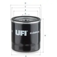 Ufi 23.644.02 Oliefilter