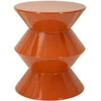 Mauro Ferretti Bijzettafel Zag End Table Orange Ø 37,5×45 cm