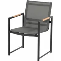 Hartman Tuinstoel Fontaine Dining Chair Charcoal Frame Anthracite Textylene
