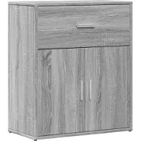 vidaXL Dressoir 60x31x70 cm bewerkt hout grijs sonoma