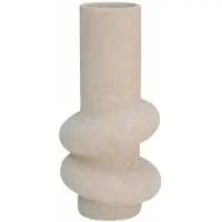 HS Potterie Vaas deco kemi d15h31cm beige