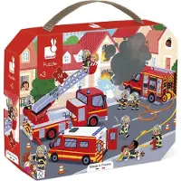 Janod Brandweermannen Kinderpuzzel 24 stukjes