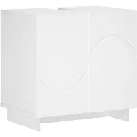 vidaXL Badkamerkast Wit 60 x 41 x 58 cm Bewerkt hout
