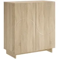 vidaXL Dressoir Sonoma Eiken 67 x 34,5 x 75 cm Bewerkt hout