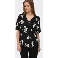 ONLY Maternity Blouse 'OLMElsi' zwart / wit