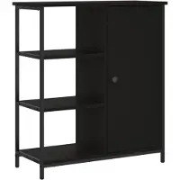 vidaXL Dressoir 70x30x80 cm bewerkt hout zwart