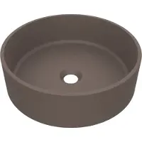 Arcqua Case Opbouw Waskom Rond 40x40x13 cm Mat Mokka