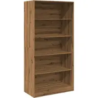 vidaXL Kledingkast 100x50x200 cm bewerkt hout artisanaal eikenkleurig