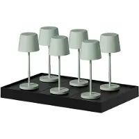 Lumisky Set van 6 tafellampen met voet. H22CM KELLY MINI