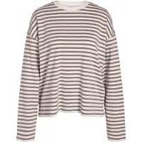 Noisy May Shirt 'NMMOCCA' chocoladebruin / offwhite