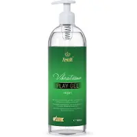 Vibratissimo Play Gel vegan 1000 ml I Glijmiddel zonder dierlijke ingrediënten I Waterbasis glijmiddelen I Glijmiddel Gel geschikt voor siliconen speeltjes & latex condooms I water gebaseerde smering