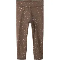 Name it MINI sportlegging - donkerbruin Sportbroek Meisjes Polyamide Stip - maat 116