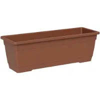 Tera Plantenbak BIRKA Clay bruin rechthoekig 50 cm