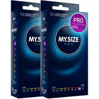 MY.SIZE PRO 20 stuks 69mm ELITE – XXXXL condooms, hooggezuiverd Vytex-latex voor minder geur, zeer gemakkelijk te openen en af te rollen