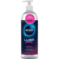 MY.SIZE Lube Me Premium Glijmiddel Tingly Warming 1000 ml I Glijmiddel verwarmend, tintelend & geurloos I Glijmiddel op waterbasis I Glijmiddelgel geschikt voor toys & latex condooms