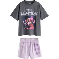 Next - Meisjes - Huntrix K-Pop Demon Hunters pyjama met short - Paars