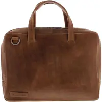 Plevier Midlothian businesstas 14 inch cognac.