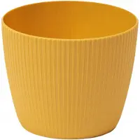 Lamela Mosterdkleurige plastic pot 14 cm Magnolia Jumper