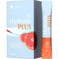 Carnium Botanicals Hydrate PLUS – Voedingssupplement – Elektrolyten + Synbiotica – Hydratatie & Darmflora – Grapefruit Smaak – Vegan – 20 Sachets