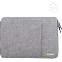 Haweel Let op type!! 13 inch Laptoptas Sleeve voor MacBook Samsung Lenovo Sony Dell Chuwi Asus HP (grijs)
