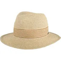 Hatland - Ervinio - Toyo hoed - Beige - Maat XL - Unisex