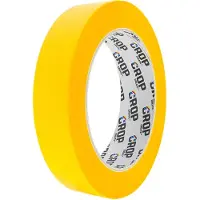 CROP Washi Tape Geel 18mm - per rol