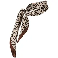 Sarlini Bandana/Kleine Sjaal Leopard Multi Brown