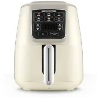 Karaca Air Pro Cook Koz Steel XL Airfryer – 4L – 1550W – RVS 304 Binnenpan – Iconic Beige