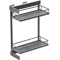 Wovar Uittrekframe voor smalle keukenkast 250 mm Antraciet | Per Stuk