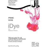Jacquard iDye Textielverf Roze - Kledingverf - Stoffenverf - Voor Katoen Zijde Linnen en Rayon - 14 gram
