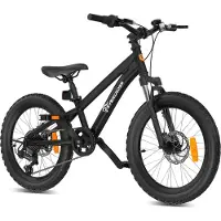 Evercross EM5 20 Inch Kinder Mountainbike - 7 Versnellingen - Lichtgewicht (15 kg) - Dubbele Schijfremmen - Voorvering - Voor Jongens en Meisjes (120-160 cm)