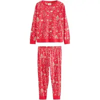 Next - Dames - Matching Family petite kerstpyjama met lange mouwen - Petite - Rood