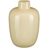 Mica Decorations Macon Vaas - Beige Glazen Sierlijke Ronde Vaas