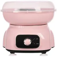 G&G retro suikerspinmachine - Suikerspinmachines - Suikerspin - Cotton Candy Machine - 10 stokjes - Maatlepel - 22x22x23cm - Roze