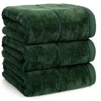 Eurofirany Mari Frotte Handdoek 70x140cm - 100% Katoen, 500g/m², Groen