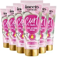 Inecto 6x Curl Club Defining Cream Shea Butter Coconut Castor Oil 200 ml