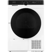 Inventum VDW9030W Wasdroger - 9kg - Warmtepompdroger - UV-hygiënefunctie - Energielabel B - Wit