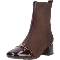 Hispanitas Dames Leren laarsjes Varsovia bordeauxrood (38), Leer, 1 tot 3 cm, Ritssluiting, Casual BHI265016
