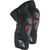 Alpinestars Bionic Pro Plasma Kniebeschermers Zwart Rood Wit Maat S-M