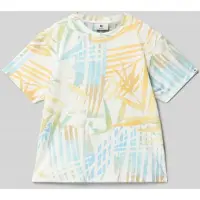 Garcia T-shirt met geribde ronde hals